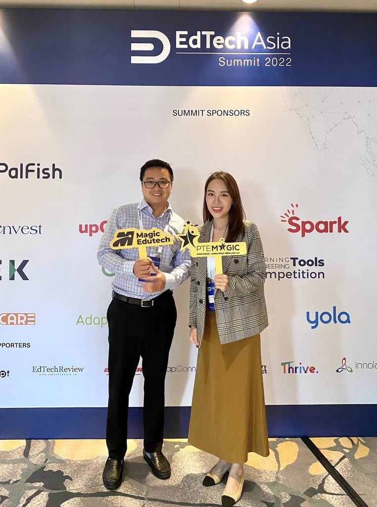 PTE Magic representatives at the Edtech Asia Summit 2022