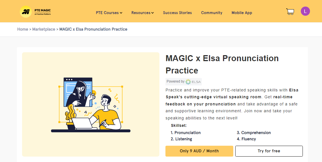 Pronunciation Practice With ELSA