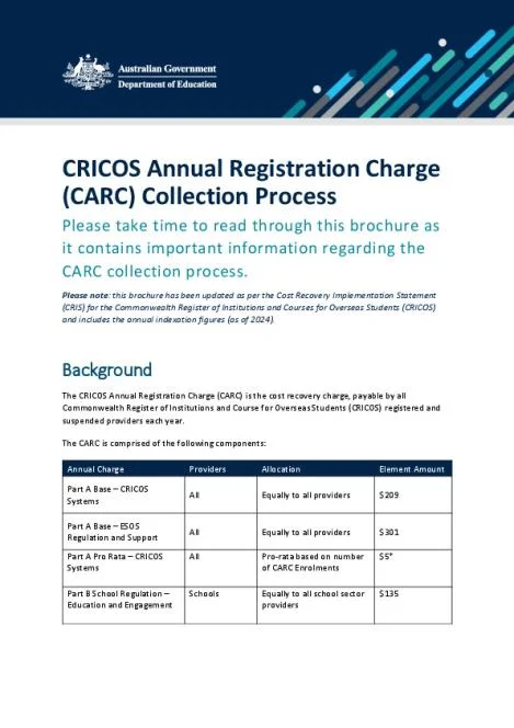 Checking CRICOS registration of an Australian institution online