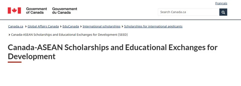 Canada-ASEAN SEED Scholarships