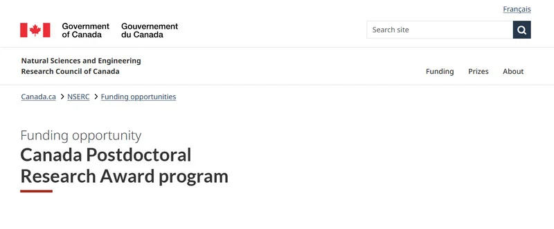 Canada Postdoctoral Research Award (CPRA) program